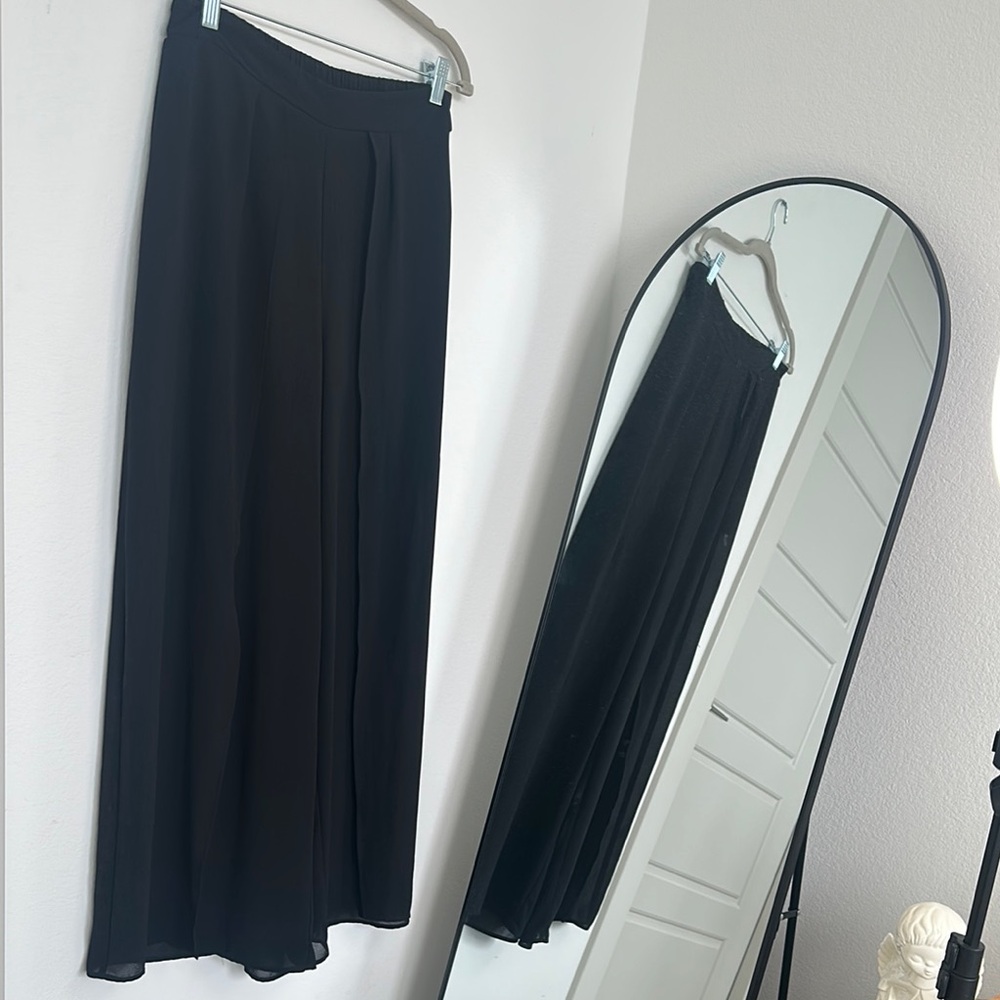 Love Culture Black Maxi A-Line style pants